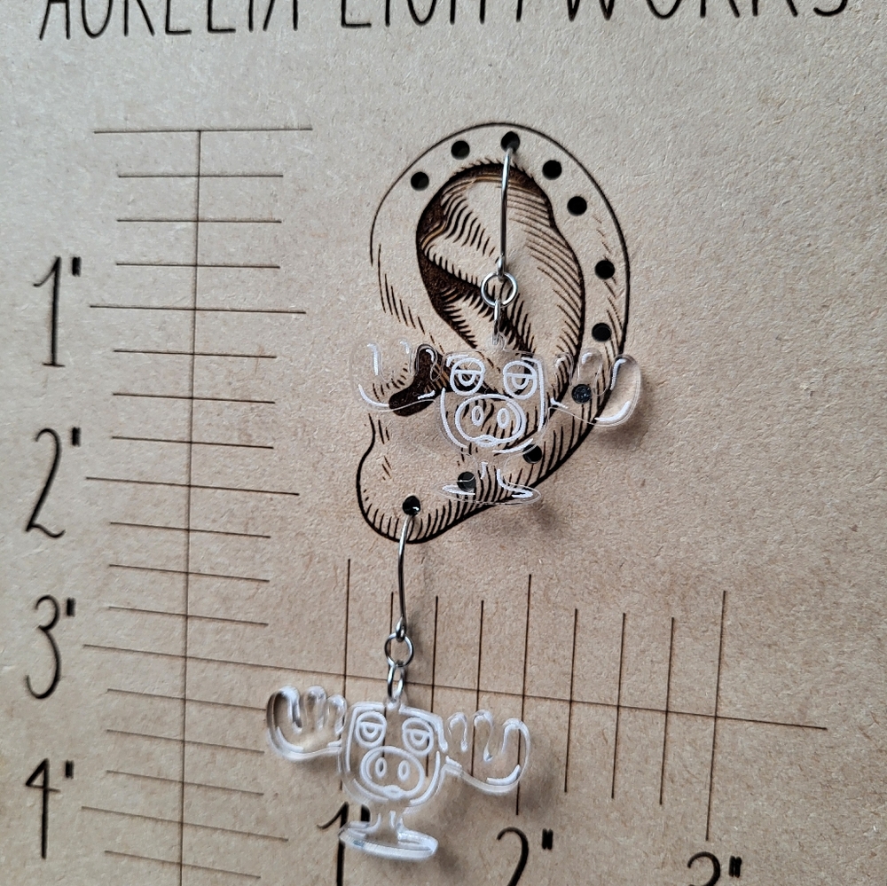 Moose Mug earrings - National Lampoon's Christmas Vacation - Picture 6 of 11